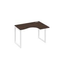 А4 Б4 032 ДР (Дуб ристретто/Белый) Стол эргономичный правый "Классика" на металлокаркасе QUATTRO