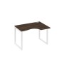 А4 Б4 042 ДР (Дуб ристретто/Белый) Стол эргономичный правый "Классика" на металлокаркасе QUATTRO