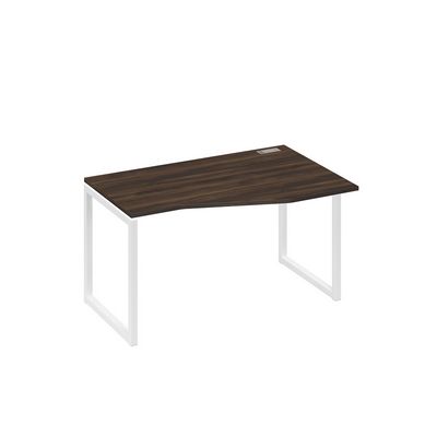 А4 Б4 064 ДР (Дуб ристретто/Белый) Стол эргономичный правый "Техно" на металлокаркасе QUATTRO