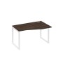 А4 Б4 064 ДР (Дуб ристретто/Белый) Стол эргономичный правый "Техно" на металлокаркасе QUATTRO