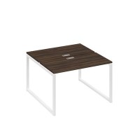 А4 Б4 170 ДР (Дуб ристретто/Белый) Рабочая станция на каркасе QUATTRO столы 2х120