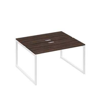 А4 Б4 171 ДР (Дуб ристретто/Белый) Рабочая станция на каркасе QUATTRO столы 2х140