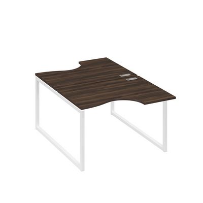 А4 Б4 183 ДР (Дуб ристретто/Белый) Рабочая станция опоры QUATTRO столы 2х120 Классика