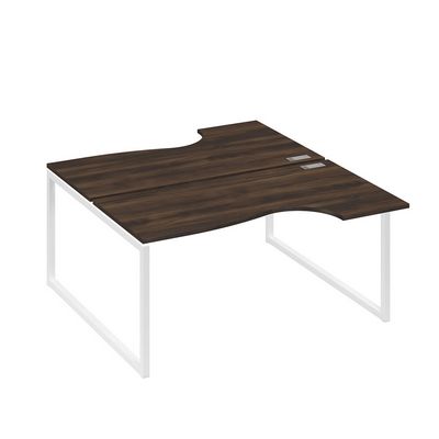 А4 Б4 185 ДР (Дуб ристретто/Белый) Рабочая станция опоры QUATTRO столы 2х160 Классика