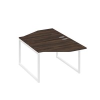 А4 Б4 186 ДР (Дуб ристретто/Белый) Рабочая станция опоры QUATTRO со столами Техно 2х120