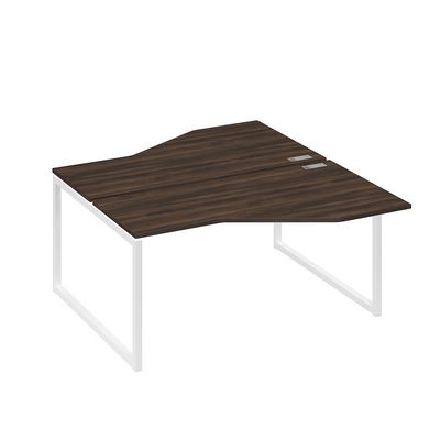 А4 Б4 188 ДР (Дуб ристретто/Белый) Рабочая станция опоры QUATTRO со столами Техно 2х160