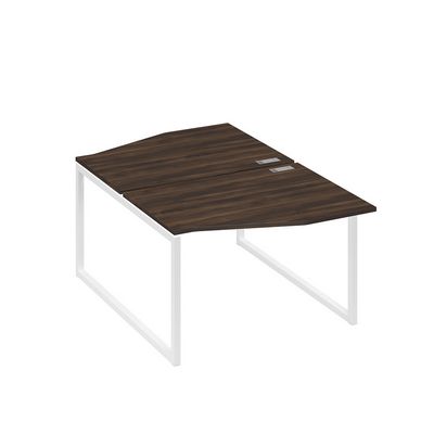 А4 Б4 189 ДР (Дуб ристретто/Белый) Рабочая станция каркас QUATTRO столы 2х120 Техно