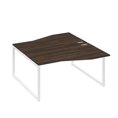 А4 Б4 191 ДР (Дуб ристретто/Белый) Рабочая станция каркас QUATTRO столы 2х160 Техно