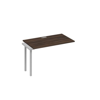 А4 С4 013-1 ДР (Дуб ристретто/Серый) Секция стола 120 рабочей станции на каркасе QUATTRO