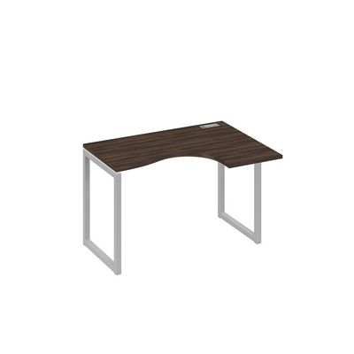 А4 С4 032 ДР (Дуб ристретто/Серый) Стол эргономичный правый "Классика" на металлокаркасе QUATTRO