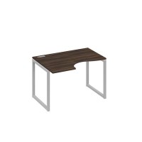 А4 С4 041 ДР (Дуб ристретто/Серый) Стол эргономичный левый "Классика" на металлокаркасе QUATTRO