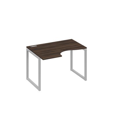 А4 С4 041 ДР (Дуб ристретто/Серый) Стол эргономичный левый "Классика" на металлокаркасе QUATTRO