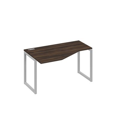 А4 С4 053 ДР (Дуб ристретто/Серый) Стол эргономичный левый "Техно" на металлокаркасе QUATTRO