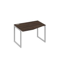 А4 С4 061 ДР (Дуб ристретто/Серый) Стол эргономичный левый "Техно" на металлокаркасе QUATTRO