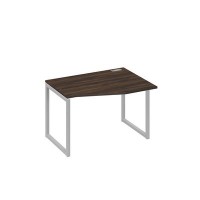 А4 С4 062 ДР (Дуб ристретто/Серый) Стол эргономичный правый "Техно" на металлокаркасе QUATTRO