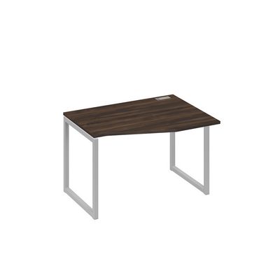 А4 С4 062 ДР (Дуб ристретто/Серый) Стол эргономичный правый "Техно" на металлокаркасе QUATTRO