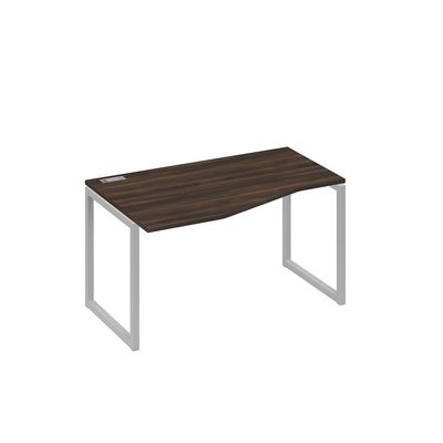 А4 С4 063 ДР (Дуб ристретто/Серый) Стол эргономичный левый "Техно" на металлокаркасе QUATTRO