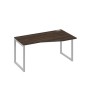 А4 С4 066 ДР (Дуб ристретто/Серый) Стол эргономичный правый "Техно" на металлокаркасе QUATTRO