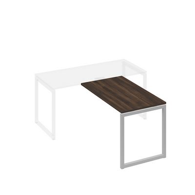 А4 С4 074 ДР (Дуб ристретто/Серый) Брифинг-приставка с каркасом QUATTRO