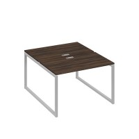 А4 С4 173 ДР (Дуб ристретто/Серый) Рабочая станция на каркасе QUATTRO столы 2х120