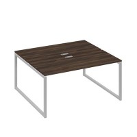 А4 С4 175 ДР (Дуб ристретто/Серый) Рабочая станция на каркасе QUATTRO столы 2х160