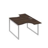 А4 С4 180 ДР (Дуб ристретто/Серый) Рабочая станция опоры QUATTRO столы 2х120 Классика