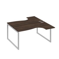 А4 С4 182 ДР (Дуб ристретто/Серый) Рабочая станция опоры QUATTRO столы 2х160 Классика