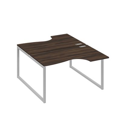 А4 С4 184 ДР (Дуб ристретто/Серый) Рабочая станция опоры QUATTRO столы 2х140 Классика