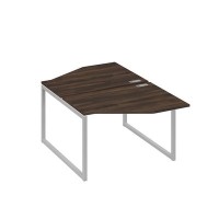 А4 С4 186 ДР (Дуб ристретто/Серый) Рабочая станция опоры QUATTRO со столами Техно 2х120