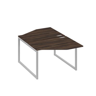 А4 С4 186 ДР (Дуб ристретто/Серый) Рабочая станция опоры QUATTRO со столами Техно 2х120