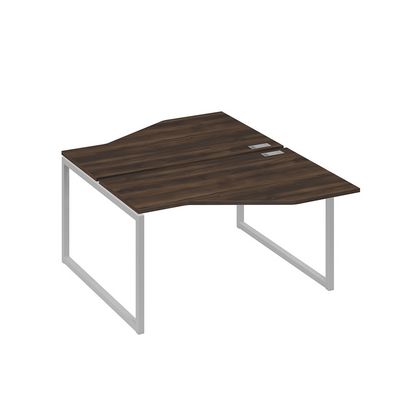 А4 С4 187 ДР (Дуб ристретто/Серый) Рабочая станция опоры QUATTRO со столами Техно 2х140