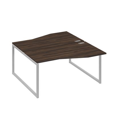 А4 С4 191 ДР (Дуб ристретто/Серый) Рабочая станция каркас QUATTRO столы 2х160 Техно