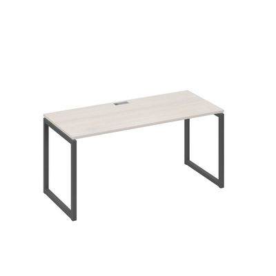 А4 А4 015 ДШ (Дуб шамони/Антрацит) Стол письменный на металлокаркасе QUATTRO