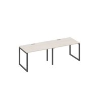 А4 А4 023-2 ДШ (Дуб шамони/Антрацит) Рабочая станция 2х120 опоры QUATTRO