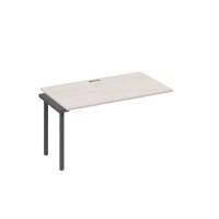 А4 А4 024-1 ДШ (Дуб шамони/Антрацит) Секция стола 140 рабочей станции на каркасе QUATTRO