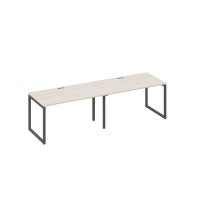 А4 А4 024-2 ДШ (Дуб шамони/Антрацит) Рабочая станция 2х140 опоры QUATTRO