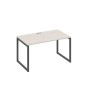 А4 А4 024 ДШ (Дуб шамони/Антрацит) Стол письменный на металлокаркасе QUATTRO