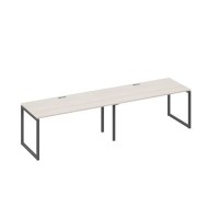 А4 А4 025-2 ДШ (Дуб шамони/Антрацит) Рабочая станция 2х160 опоры QUATTRO