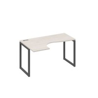 А4 А4 033 ДШ (Дуб шамони/Антрацит) Стол эргономичный левый "Классика" на металлокаркасе QUATTRO