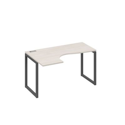 А4 А4 033 ДШ (Дуб шамони/Антрацит) Стол эргономичный левый "Классика" на металлокаркасе QUATTRO