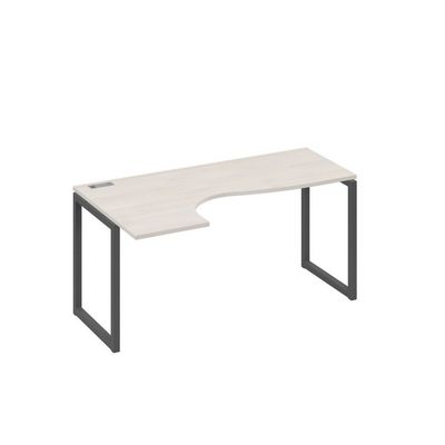 А4 А4 035 ДШ (Дуб шамони/Антрацит) Стол эргономичный левый "Классика" на металлокаркасе QUATTRO