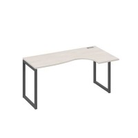 А4 А4 036 ДШ (Дуб шамони/Антрацит) Стол эргономичный правый "Классика" на металлокаркасе QUATTRO