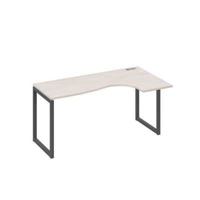 А4 А4 036 ДШ (Дуб шамони/Антрацит) Стол эргономичный правый "Классика" на металлокаркасе QUATTRO