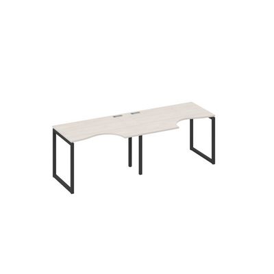 А4 А4 041-2 ДШ (Дуб шамони/Антрацит) Рабочая станция QUATTRO 2х120 столы Классика эргономичные