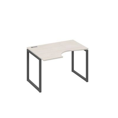 А4 А4 041 ДШ (Дуб шамони/Антрацит) Стол эргономичный левый "Классика" на металлокаркасе QUATTRO