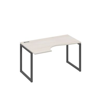 А4 А4 043 ДШ (Дуб шамони/Антрацит) Стол эргономичный левый "Классика" на металлокаркасе QUATTRO