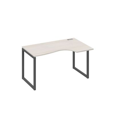 А4 А4 044 ДШ (Дуб шамони/Антрацит) Стол эргономичный правый "Классика" на металлокаркасе QUATTRO