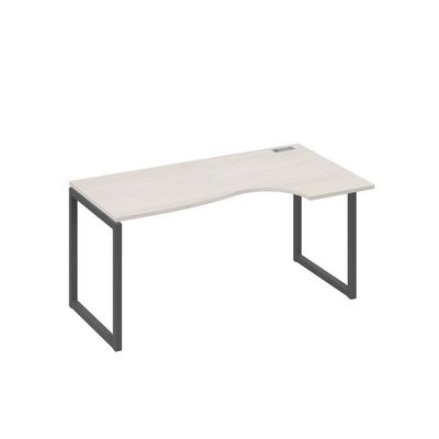 А4 А4 046 ДШ (Дуб шамони/Антрацит) Стол эргономичный правый "Классика" на металлокаркасе QUATTRO