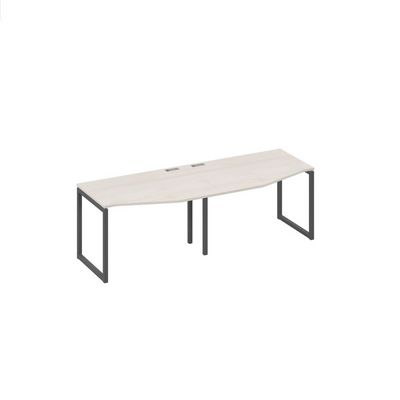 А4 А4 061-2 ДШ (Дуб шамони/Антрацит) Рабочая станция опоры QUATTRO столы 2х120 со столами Техно