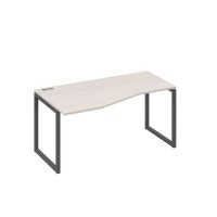 А4 А4 065 ДШ (Дуб шамони/Антрацит) Стол эргономичный левый "Техно" на металлокаркасе QUATTRO